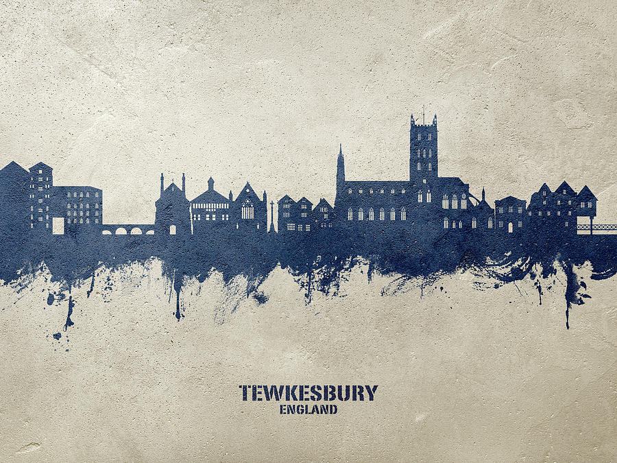 Tewkesbury England Skyline #93 Digital Art by Michael Tompsett