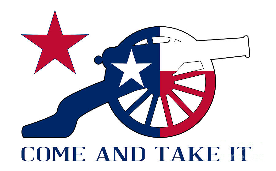 Texan Cannon Come And Take It Digital Art by Bigalbaloo Stock Pixels