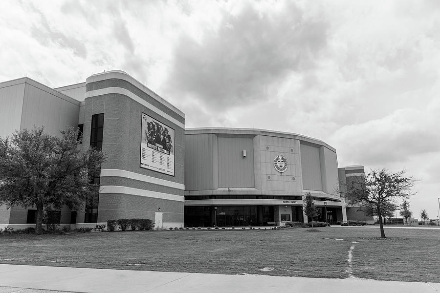 Texas AandM Reed Arena Black And White Photograph By John McGraw - Fine ...