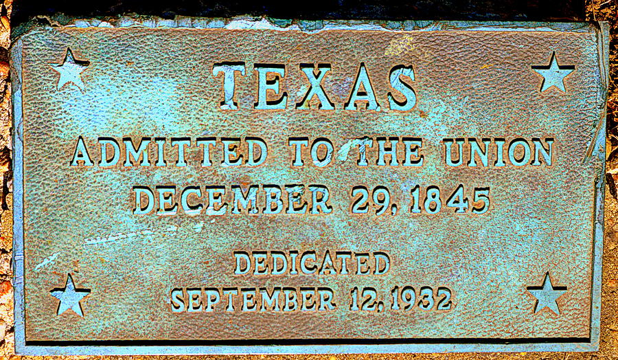 Texas Admitted to the Union Plaque Photograph by Arthur Swartwout - Fine Art America