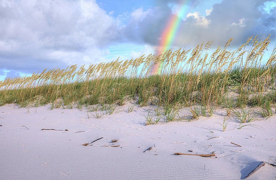 Texas Beach Rainbow Photograph by JC Findley