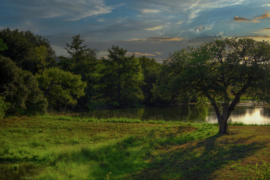 Texas Evening Pond Photograph