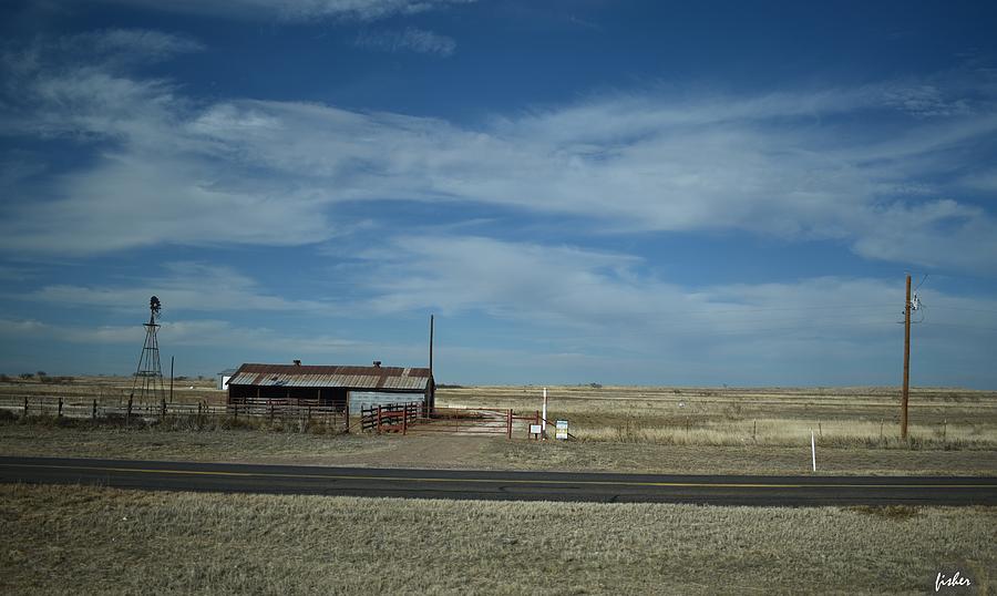 Barn Photograph - Texas Farm by Richard Fisher