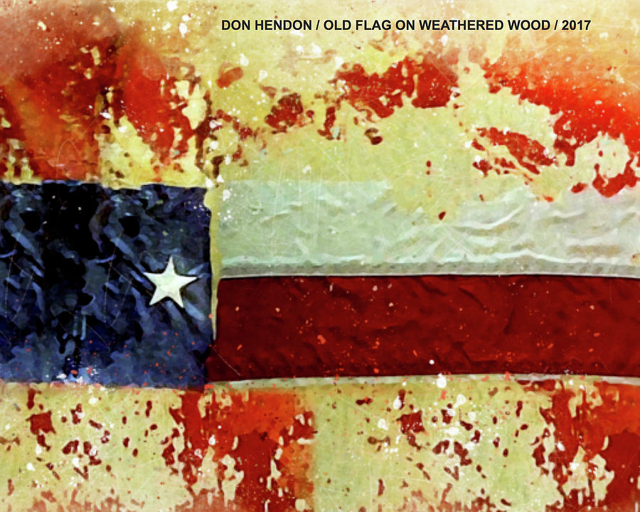 Weathered Texas Flag Photograph by Don Hendon