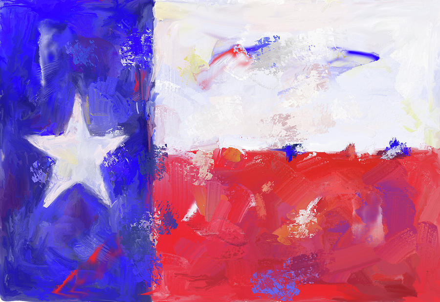 Texas Flag Digital Art by Doug Simpson