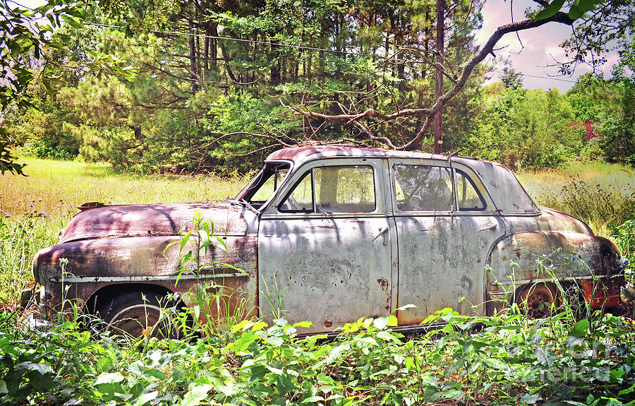 Texas Forgotten - Abandoned Plymouth II Photograph by Chris Andruskiewicz