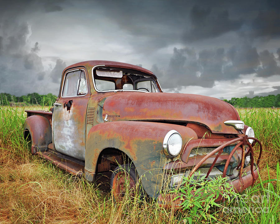 Texas Forgotten - Chevy Pickup Photograph by Chris Andruskiewicz