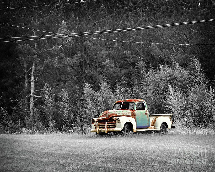 Texas Forgotten - Roadside Truck SELECT Photograph by Chris Andruskiewicz