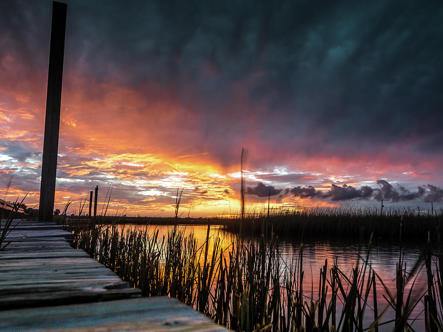 Texas Gulf Coast Sunset Photograph by Brian Smith