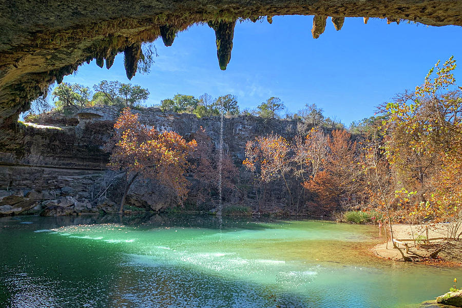 Texas Hamilton Pool Cavern Photograph by Fabio Cormack - Fine Art America