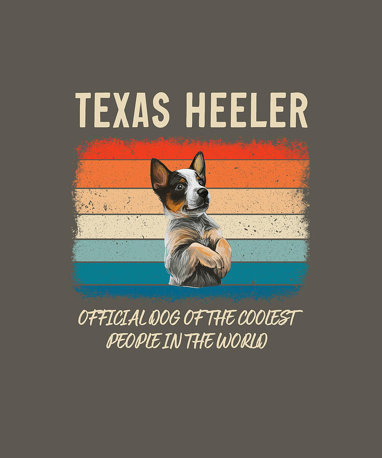 Texas Heeler Official Dog Digital Art by Job Shirts - Fine Art America