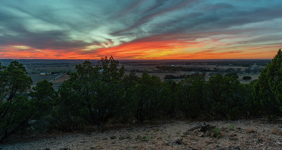 Texas Hill Country Golden Hour Photograph by Ron Long Ltd Photography