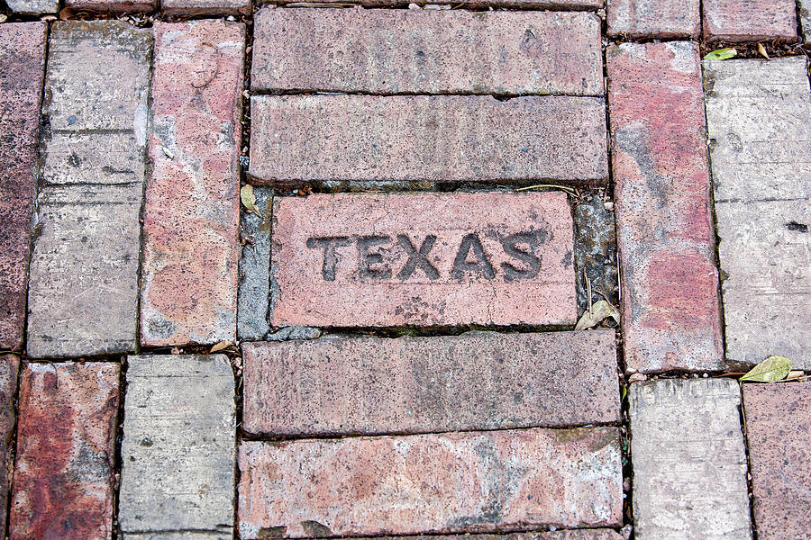 Texas in Bricks Photograph by Art Block Collections