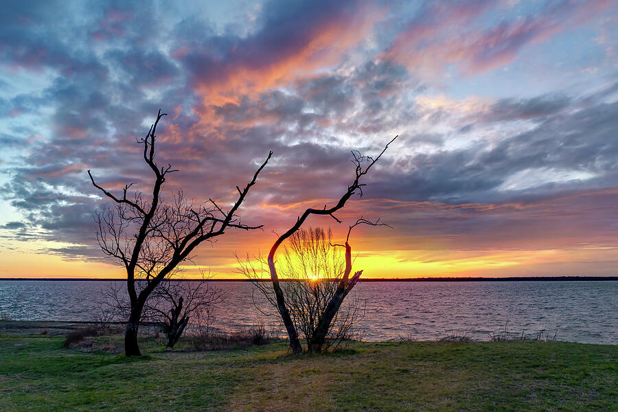 Texas Lake Sunset - 31383 Photograph by Wall Art Of Texas Texas Lake Sunset - 31383 Photograph by Wall Art Of Texas