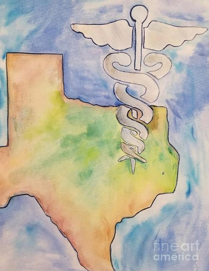 Texas Medical Painting by Expressions By Stephanie