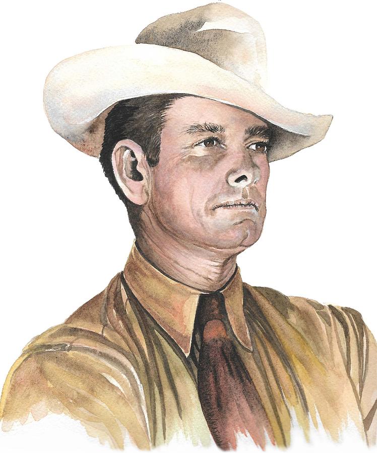 Texas Ranger Leo Bishop Painting by Kim Whitton