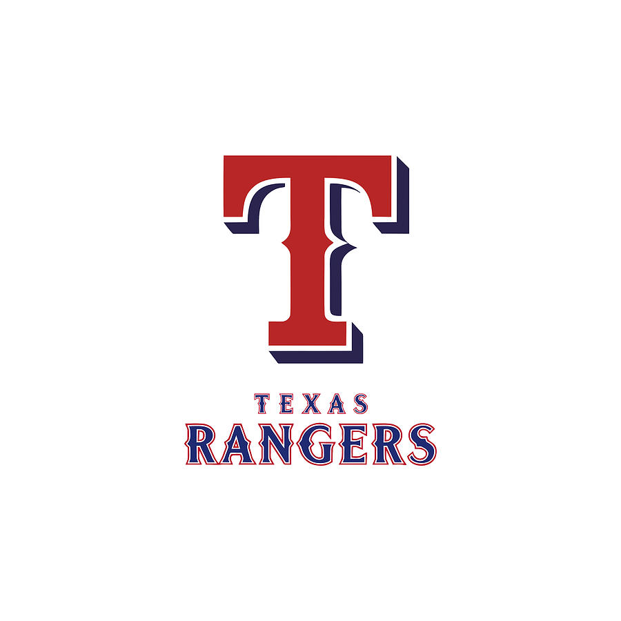 Texas Rangers Baseball Team Logo Youth T-Shirt by Jaron Kunze - Pixels