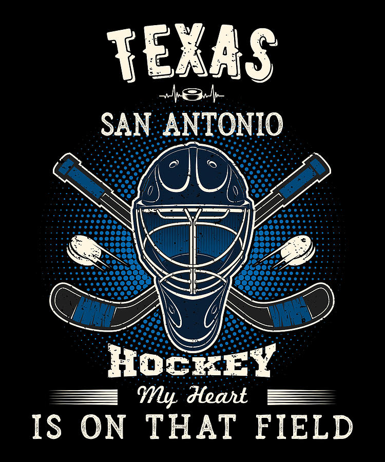 Texas San Antonio Ice Hockey Digital Art by Active Artist Fine Art