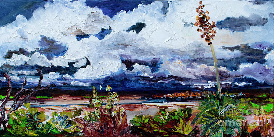 Texas Painting - Texas Sky On The Road To Amarillo by Ginette Callaway