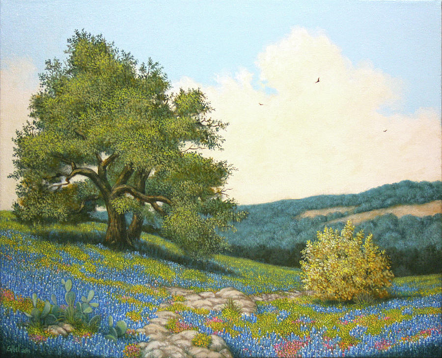 Texas Spring Painting by Norman Engel