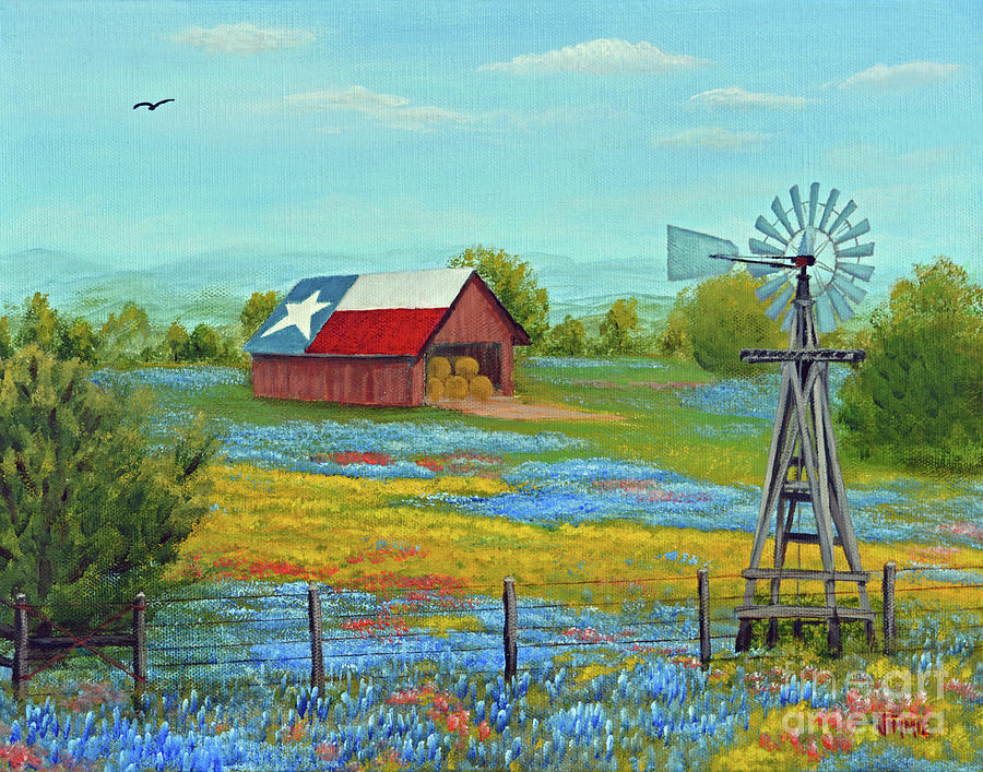 Texas Springtime Painting by Jimmie Bartlett