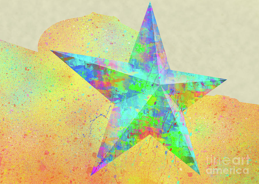 Abstract Photograph - Lone Star Abstract #2 by Bee Creek Photography - Tod and Cynthia