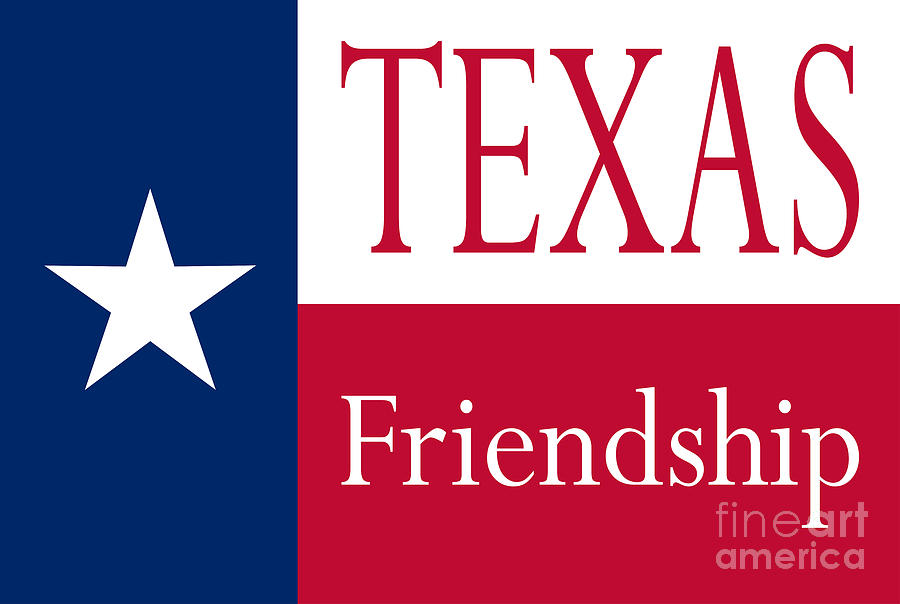Texas State Friendship Flag Digital Art by Bigalbaloo Stock