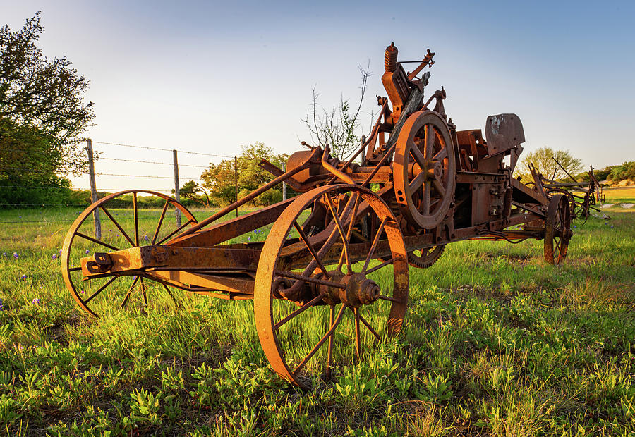 Texas Sunset Ranch Antiques 15 Photograph by Ron Long Ltd Photography