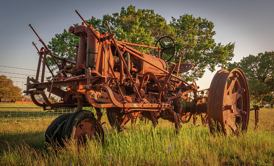 Texas Sunset Ranch Antiques 2 Photograph by Ron Long Ltd Photography