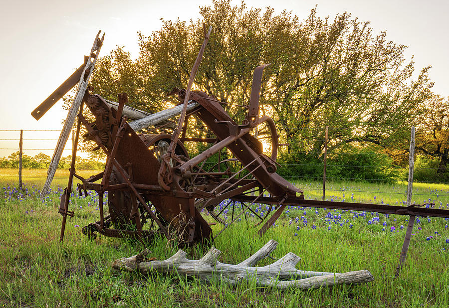 Texas Sunset Ranch Antiques 6 Photograph by Ron Long Ltd Photography
