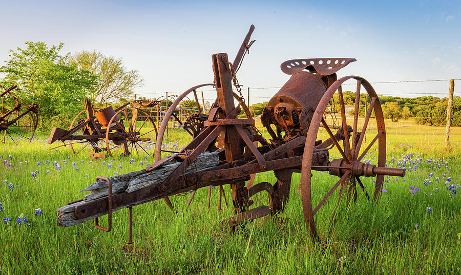 Texas Sunset Ranch Antiques 8 Photograph by Ron Long Ltd Photography