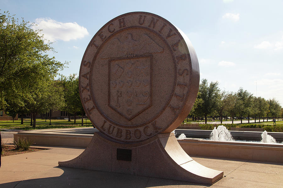 Texas Tech University Seal statue Photograph by Eldon McGraw