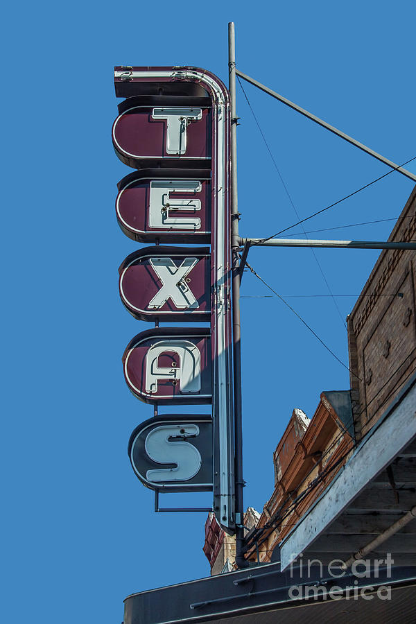Texas Theatre Photograph by Tony Baca