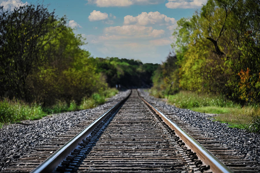 Texas Train Track Photograph