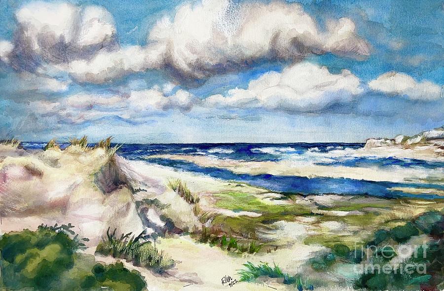 Texel - Stormy Marsh Painting by Ellen Emmer - Fine Art America