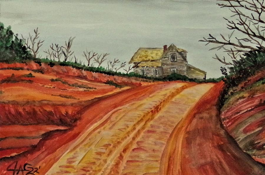 Texoma Road Painting by The GYPSY