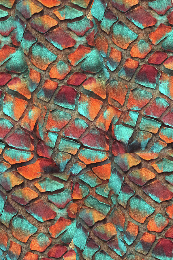 Textile Abstract Rusty Tiles Tapestry - Textile by Marina Shkolnik