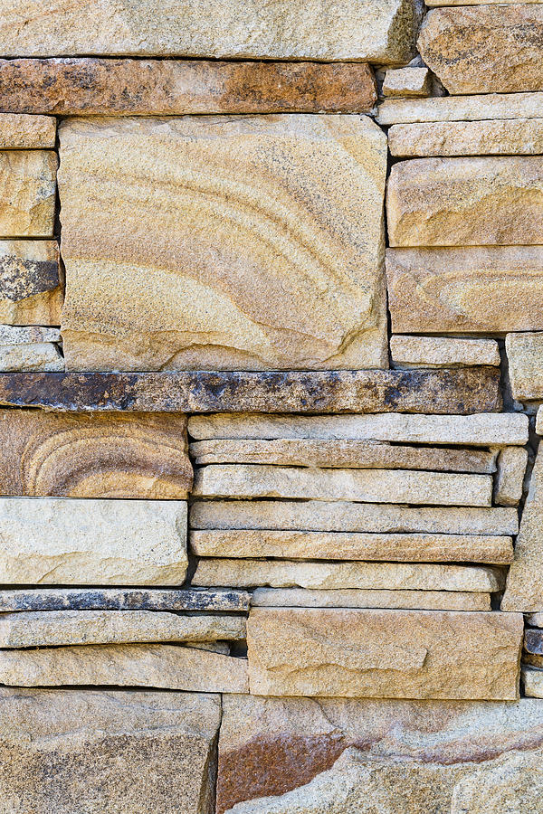 Texture of natural sandstone wall Photograph by Igor_Avramchuk