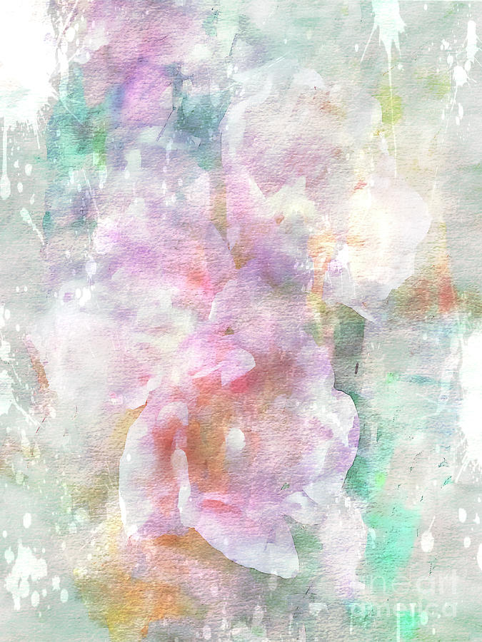 Textured Hollyhocks Photograph by Luther Fine Art