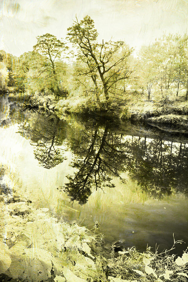 Textured Reflections on the Coquet  Photograph by John Paul Cullen
