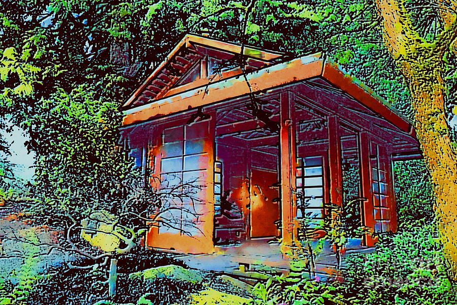 Textured Tea House Photograph by Sea Change Vibes