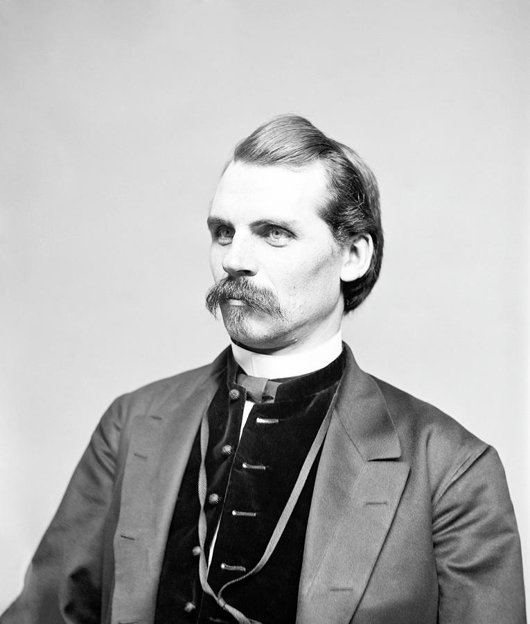 Thaddeus Lowe Portrait - Circa 1860 Photograph by War Is Hell Store