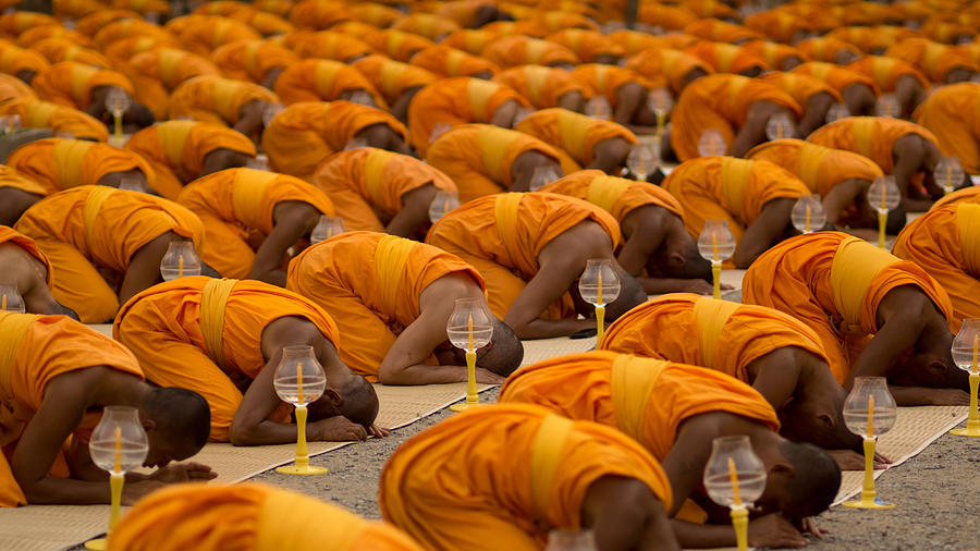 Thai Buddhist monks Photograph by Lifeispixels
