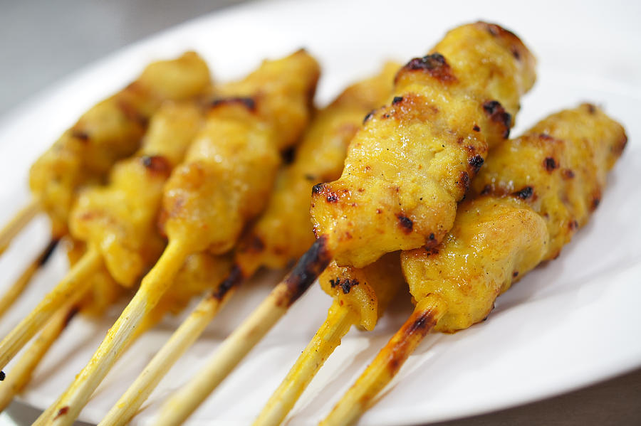 Thai Chicken Satay Photograph by Lifeispixels