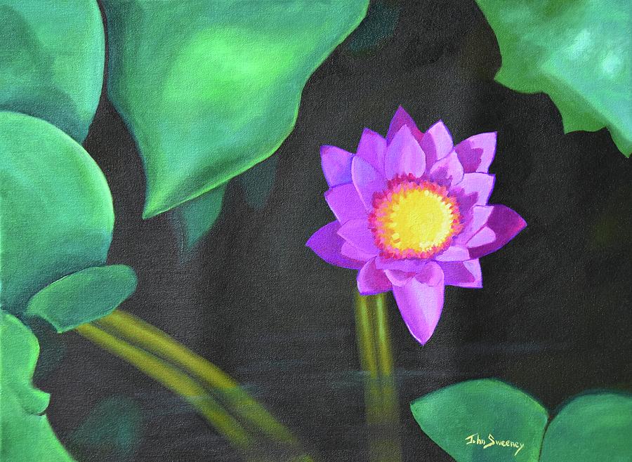 Thai Lotus Painting by John Sweeney