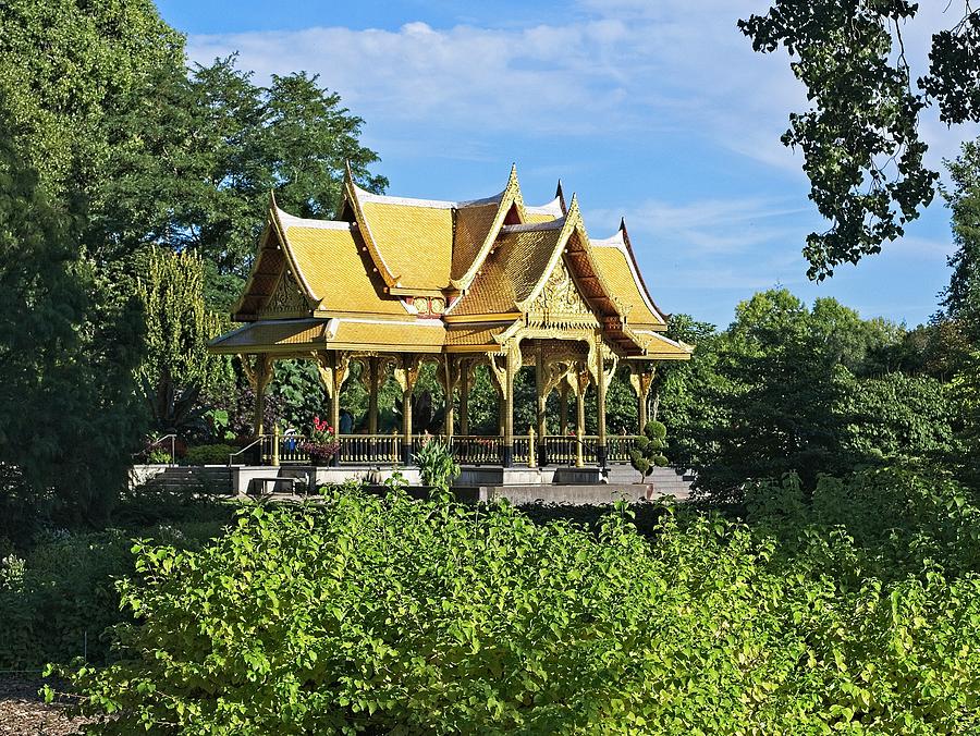 Madison Photograph - Thai Pavilion X- Madison - Wisconsin by Steven Ralser
