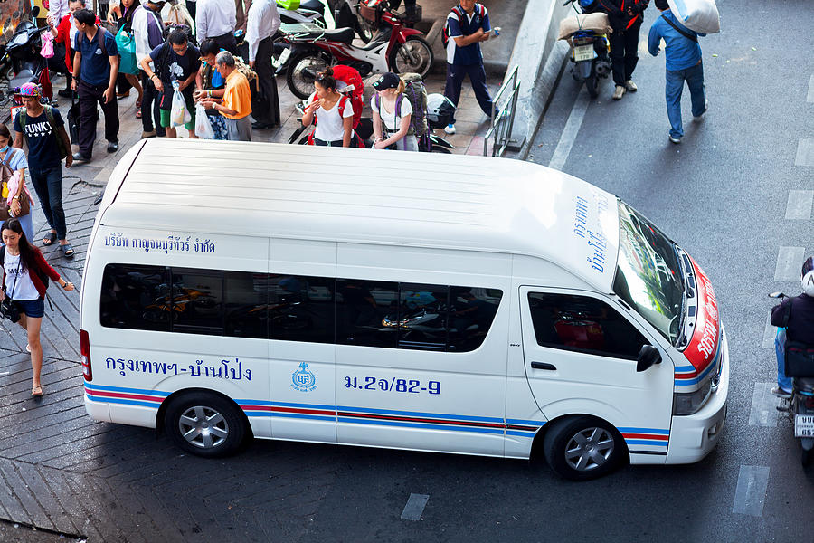 Thai travel mini van Photograph by Justhavealook