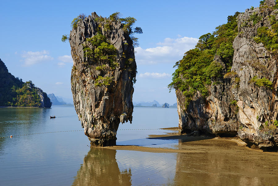 Thailand, Ao Phang Nga, James Bond rock Photograph by Tuul & Bruno Morandi