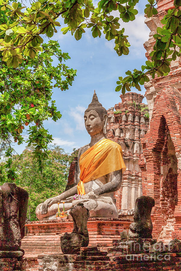 Thailand Ayutthaya Buddha by Colin and Linda McKie