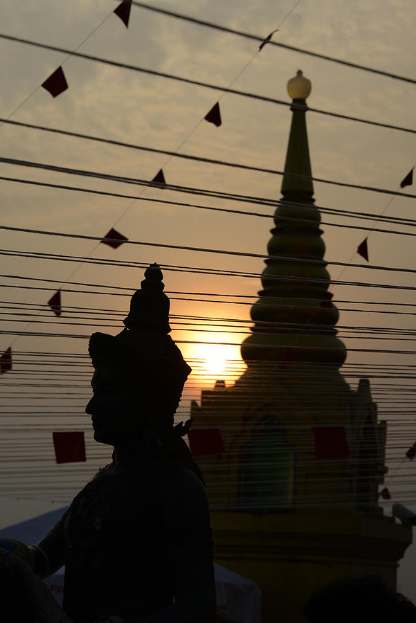 Thailand Bangkok Wat Golden Mount Photograph by Urf